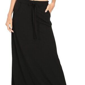 #54 MAXI SKIRT DRAWSTRING WAIST & POCKETS